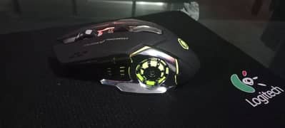 Rechargeable RGB Wireless Mouse - Gaming & Office, Silent Click