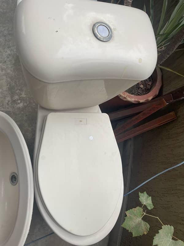 Porta 2 piece WC Toilet Commode 1