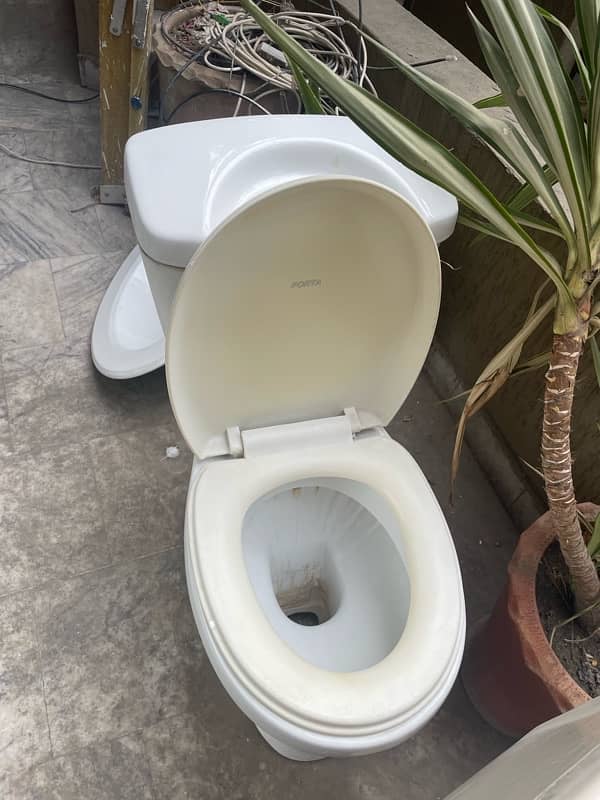 Porta 2 piece WC Toilet Commode 2