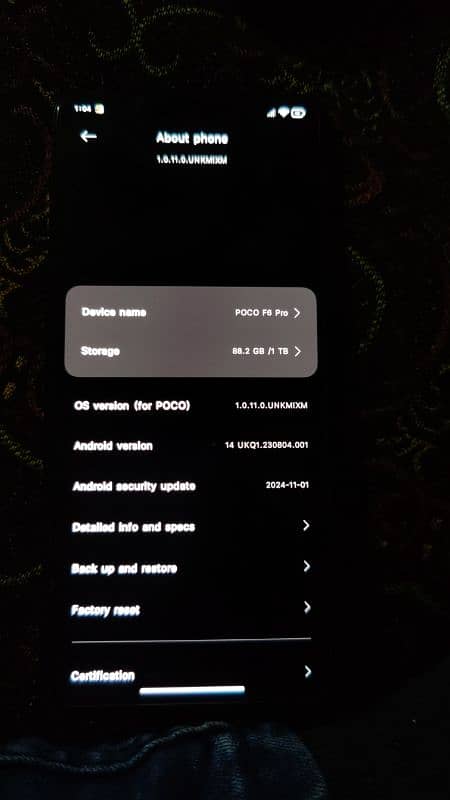 Poco F6 pro ( 1TB Varient ) Non pta For sale 5