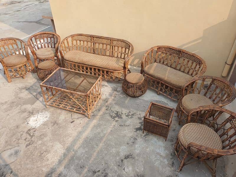 cane sofa Faimly Set 4