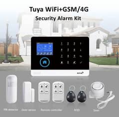 Home alarm system Burglar alarm with Wireless and wired sensors