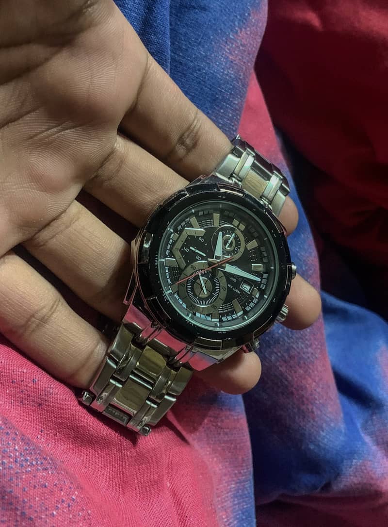 Casio Edifice original.  Model No: EFR-539 DY STAINLESS TEEL. 6