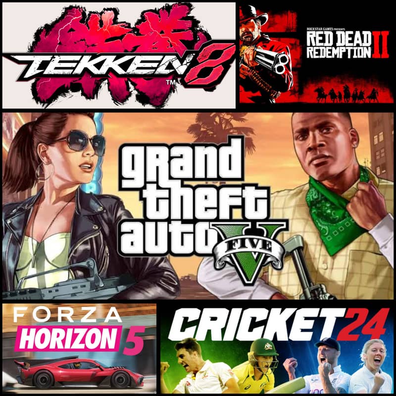 GTA 5•CRICKET 24•TEKKEN 8 NEW PC GAMES INSTALL KRWAYE PORY PAKISTAB ME 0