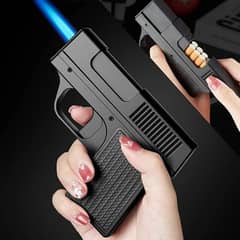 Gun Lighter Torch Gas Gun Lighters With Ashtray Case 10 PCS  2025