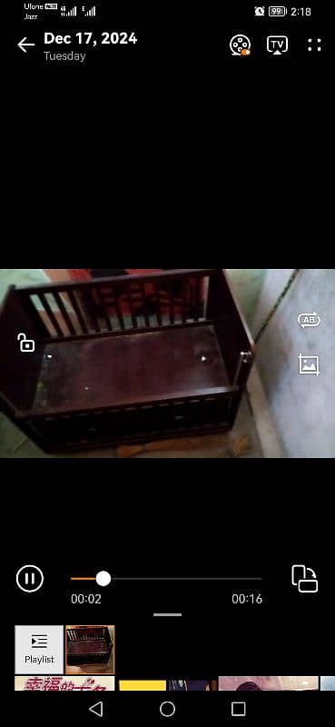 baby crib 2 Month used 1