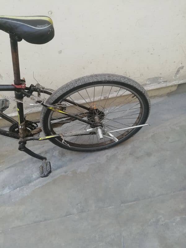 New bicycle are  smaller used 5