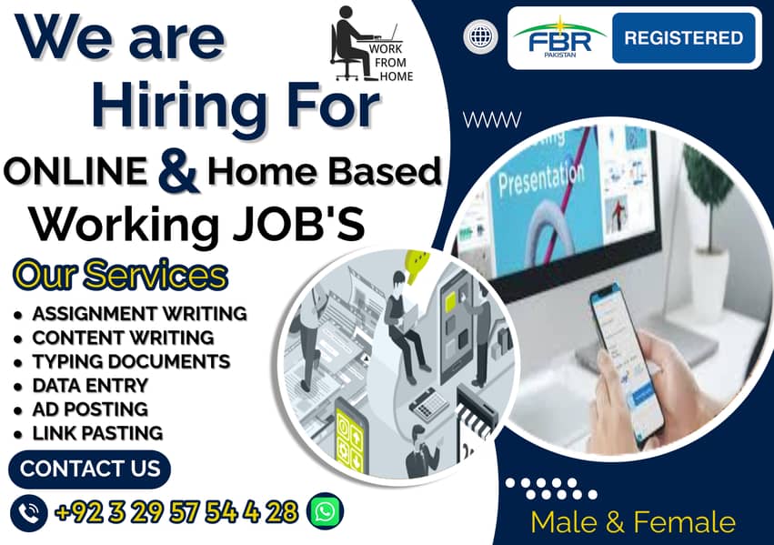 Full Time Job / Part Time Job / Home Base Job / Online Jobs 0