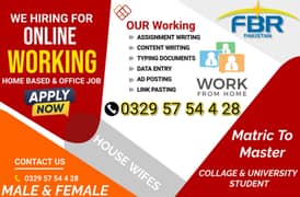 Online Job / Typing job / Assignment Job / Data Entry Job / Online Job