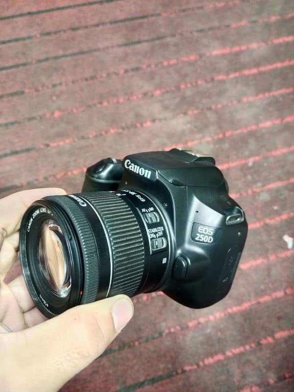 canon 250d with 18 55 lens stm 7