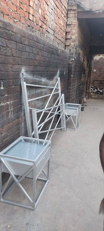 Iron bed / iron bed dressing side table / Double bed /Bed /  Furniture 9