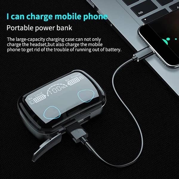 wireless earbuds + power bank / cash on delivery 0