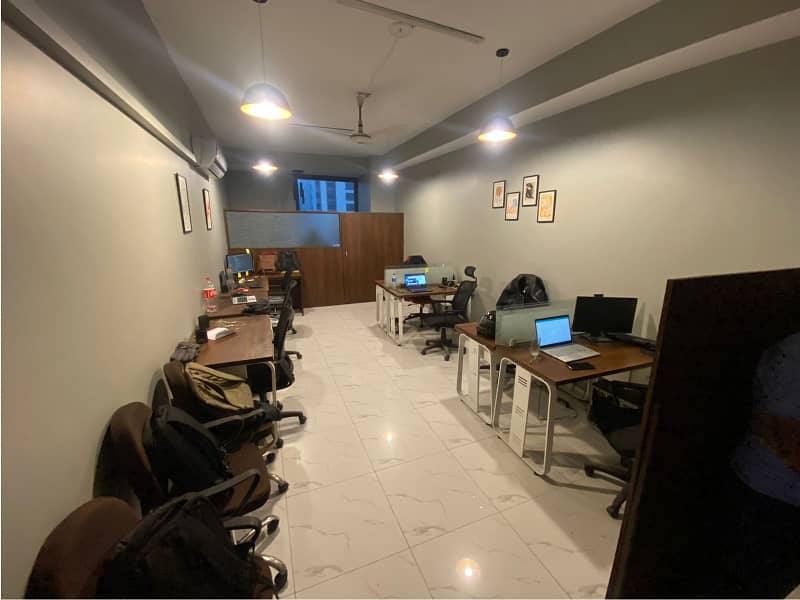 Fully Furnished Area 470 square Feet Brand New Corporation Office Available For Rent in Gulberg 3 Lahore 2