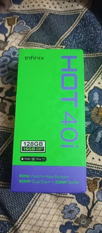 Infinix hot 40i 16/128 with box 1