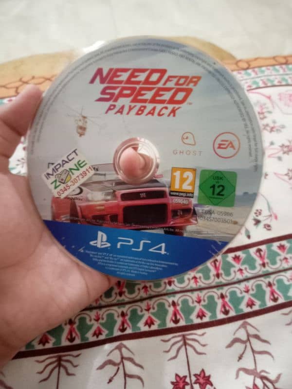 NEED FOR SPEED PAYBACK DISC PS4 0