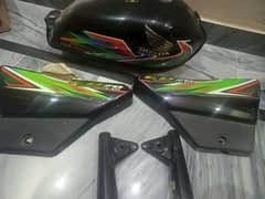 Honda 70 Tanki + taapy  Genuine Black clr