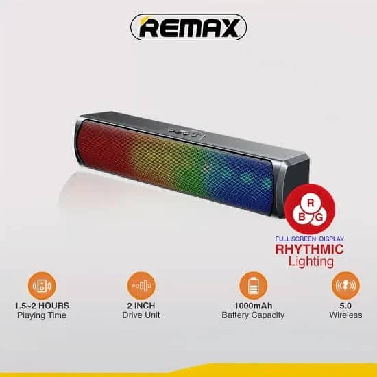 REMAX RB-M8 WIRELESS BLUETOOTH V5.0 PORTABLE SPEAKER 0