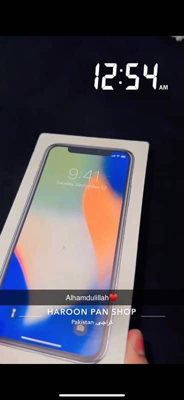 I phone X Offical approved 64gb with box 2