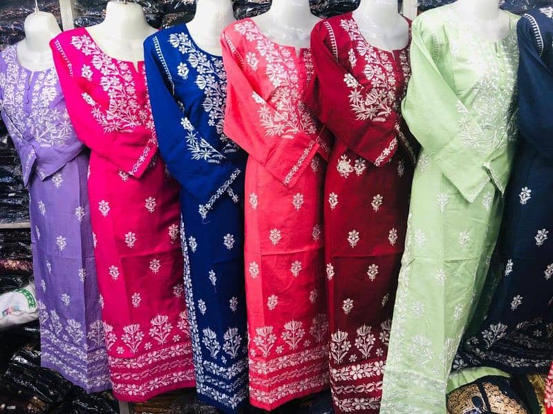 Multicolor Embroidered Linen With Over All Pakistan Delivery Free 5