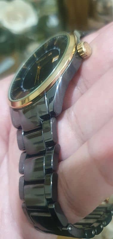 cerruti 1881 ceramic gold plated watch original like Rado Centrix 10