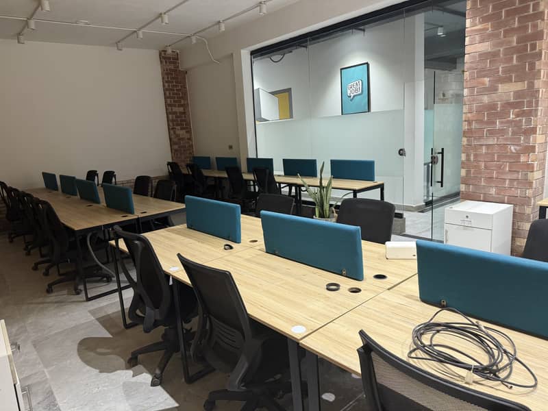 Shah Jee Estate Offerz Furnished Office Available For Rent It'S A Wonderful Option For Furnished Office In The Heart Of The Lahore City. Easy Approach From Anywhere In Gulberg.  Fully Furnished Office With Brand-new Furniture 15