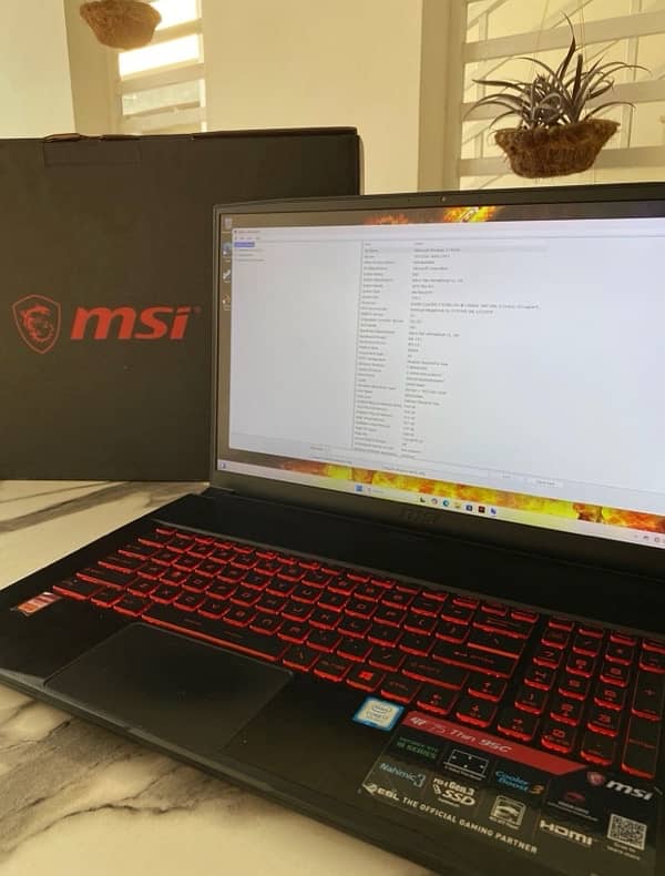 I7 MSI Gaming laptop | 16/512GB SSD | 4GB GTX | Original BOX available 4