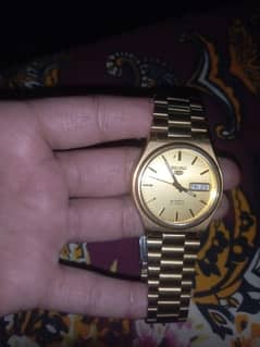 Original SEIKO watch, goldan color royal watch