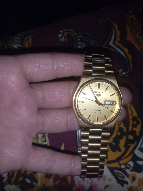 Original SEIKO watch, goldan color royal watch 0