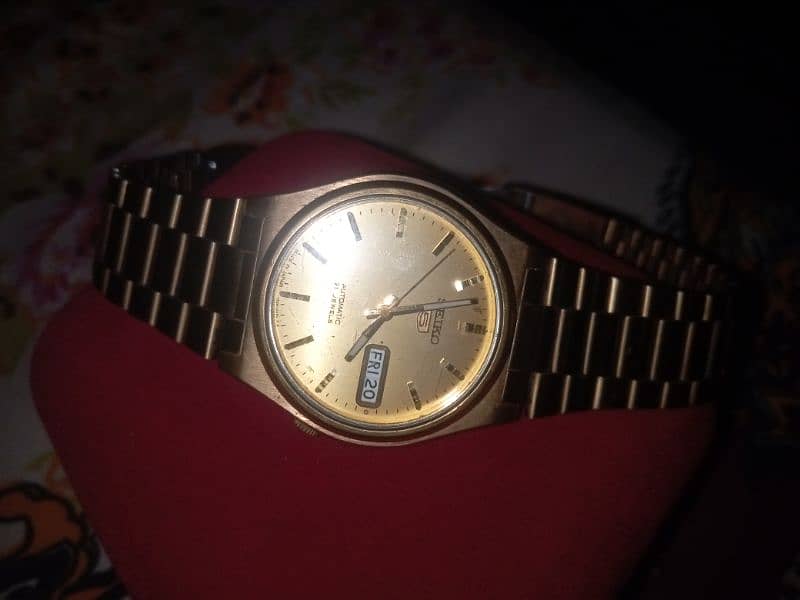 Original SEIKO watch, goldan color royal watch 3