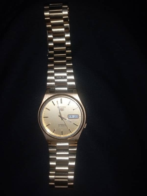 Original SEIKO watch, goldan color royal watch 4