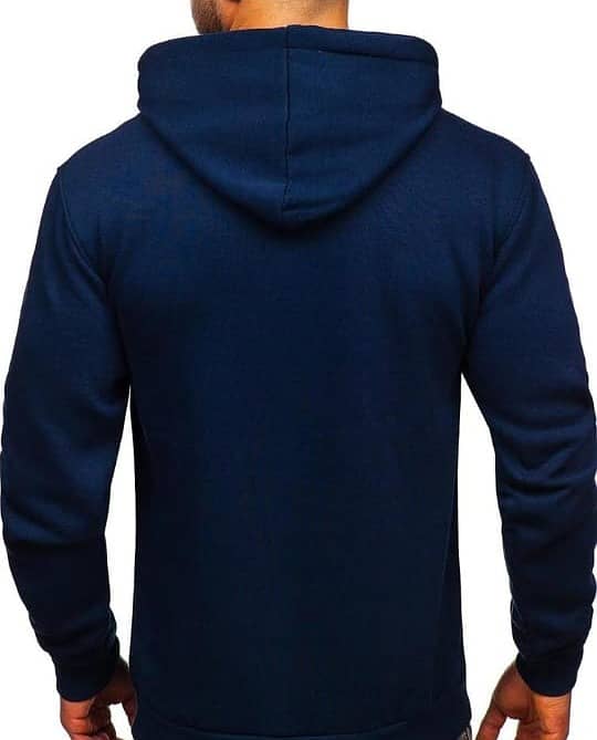 Men's Stitched Fleece Plain Hoodie (Imported) 1