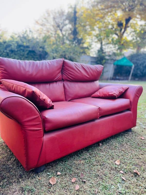 4 Seater Leather Sofa 1