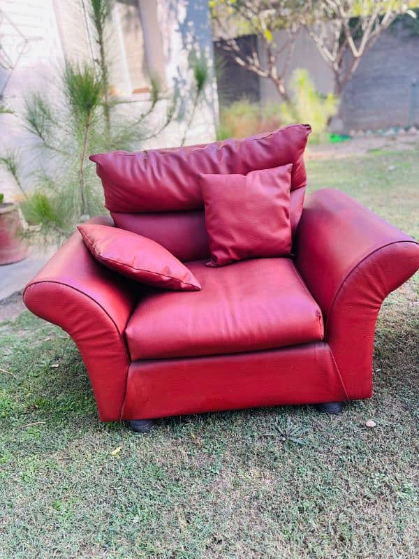 4 Seater Leather Sofa 5