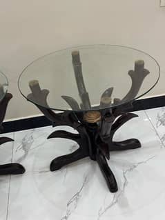 Set of three tables Mirror tables 3 pieces