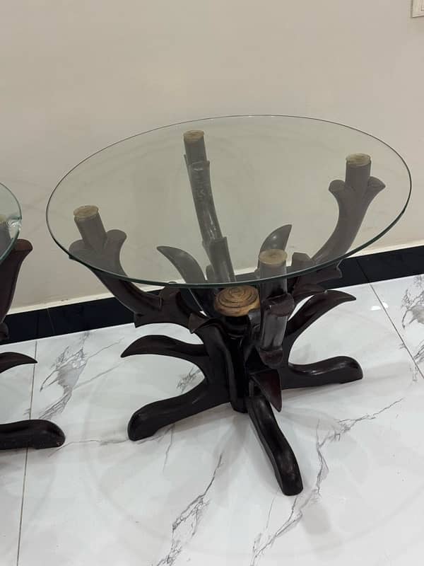 Set of three tables Mirror tables 3 pieces 0