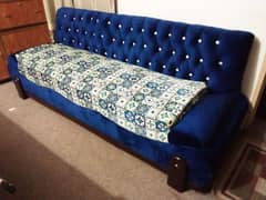 Blue colored sofa set