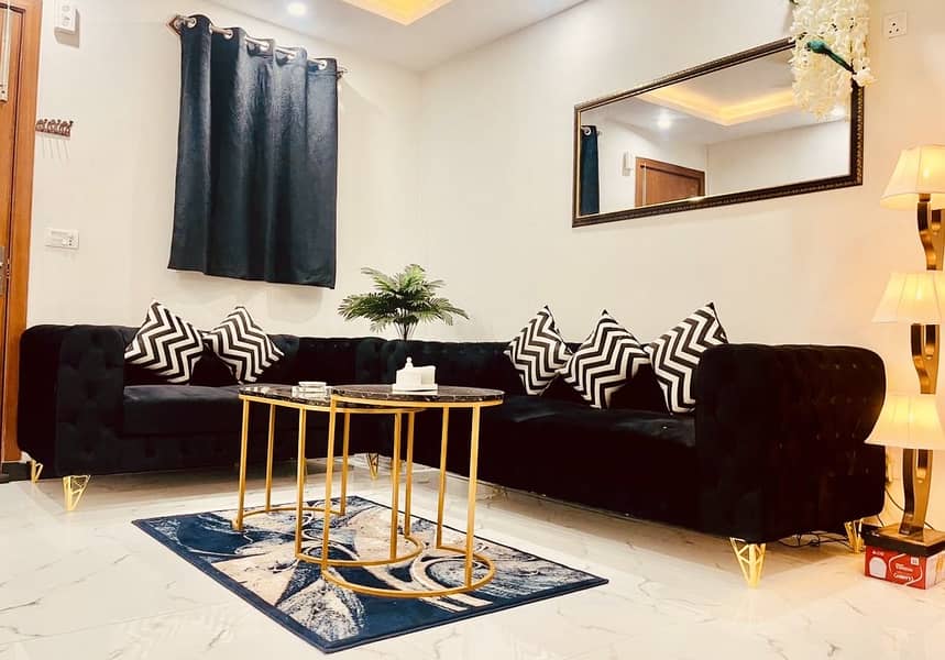 Luxury 1BHK Furnished Apartment For Daily Or Monthly Basis Bahria town 6