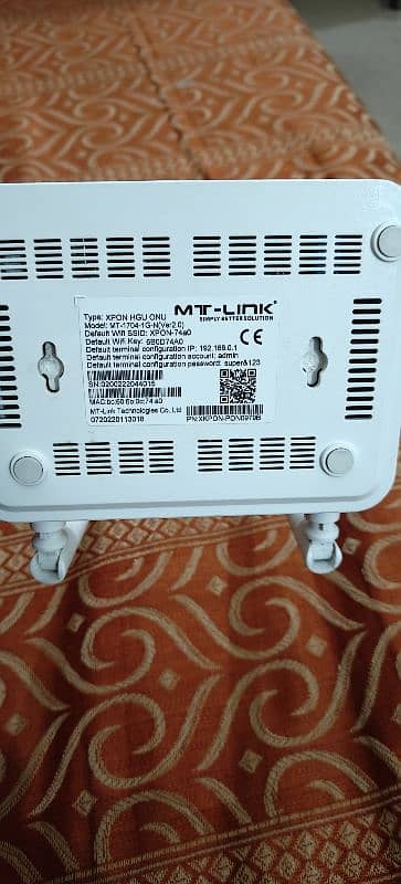 MT-Link 1704-1G-N- Gpon/Epon/Xpon Wireless Router 5 Dbi 2Antena 2