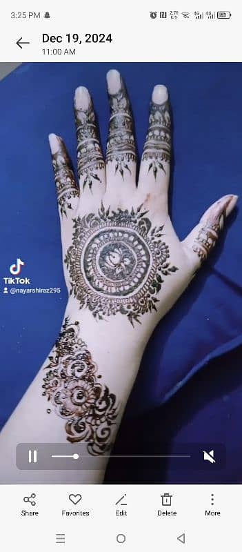 Latest mehndi design 3