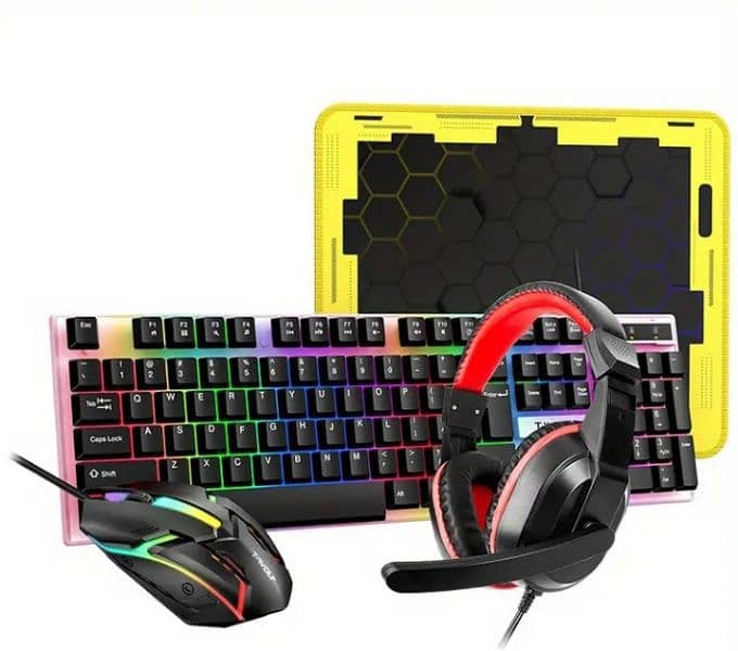 4in. one kit mouse headphones mouse pad and keyboard 2