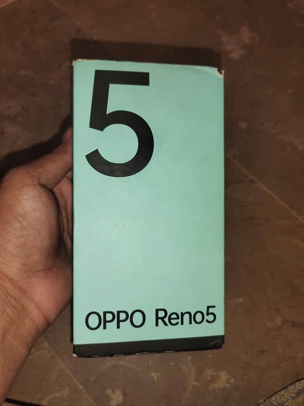 oppo reno 5 with box and charger 5