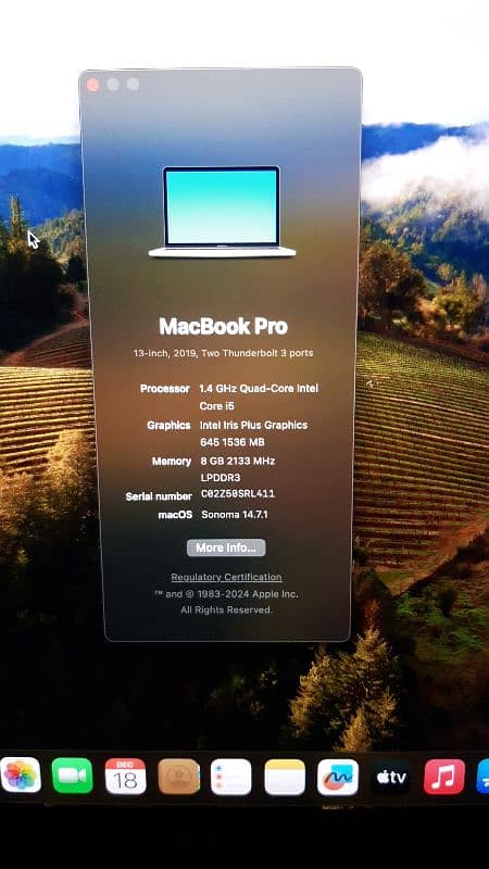 "Apple MacBook Pro 2019 Core i5 8GB RAM 128GB SSD 1