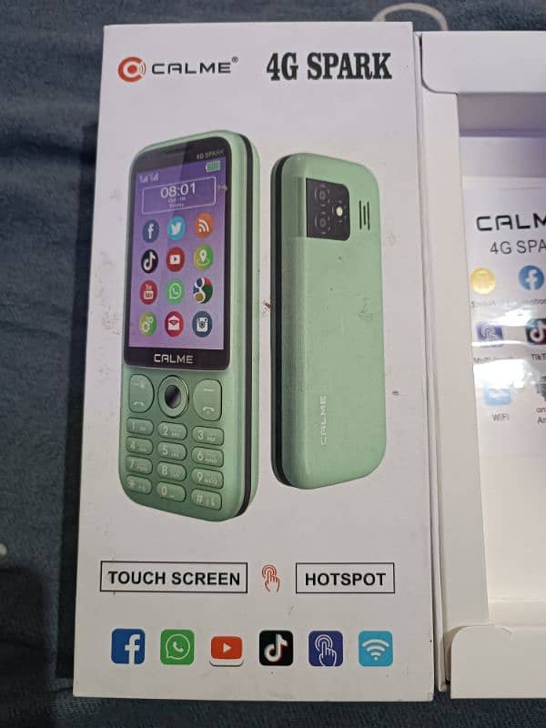 calme 4g spark feature phon keypad touch screen mobile 2