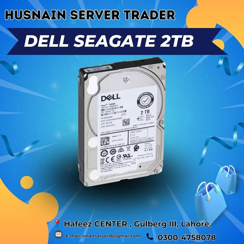 Dell seagate 2Tb |  3 Tb  sas server hdd 0