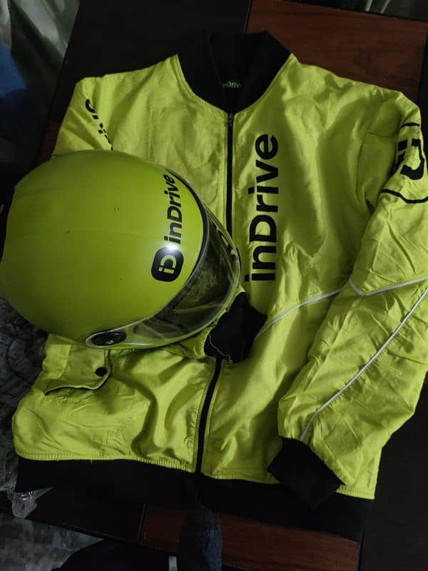 Indrive wala helmet plus jacket 0