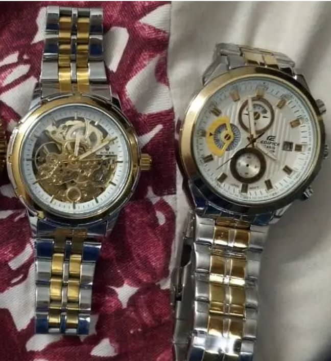 Casio Edifice and Rolex watches high quality for urgent sale 0