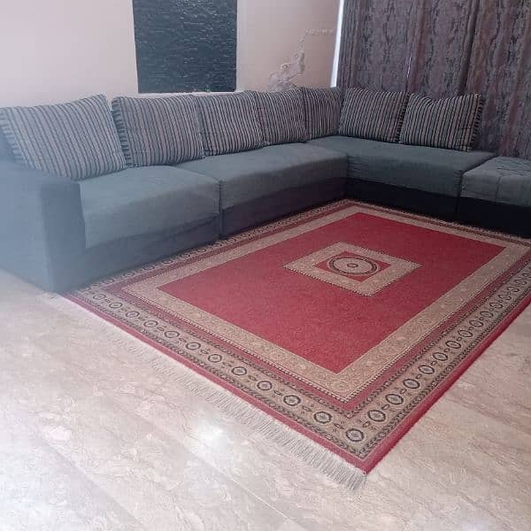 L shaped 7 seater sofa | Sofa Set | L Sofa for sale | wooden sofa 1