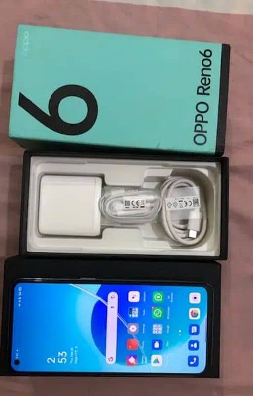 oppo Reno 6 in good condition with All accessories 2