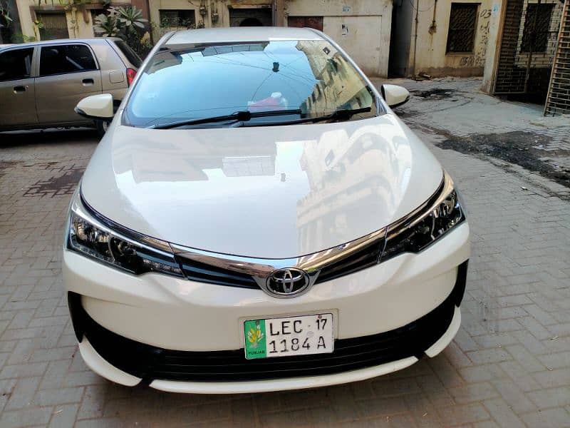 Toyota Corolla XLI 2017. invoice December. Lahore. Number 0