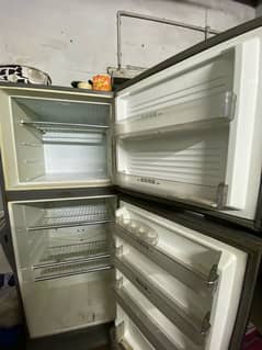 Fridge Silver Grey Running Condition